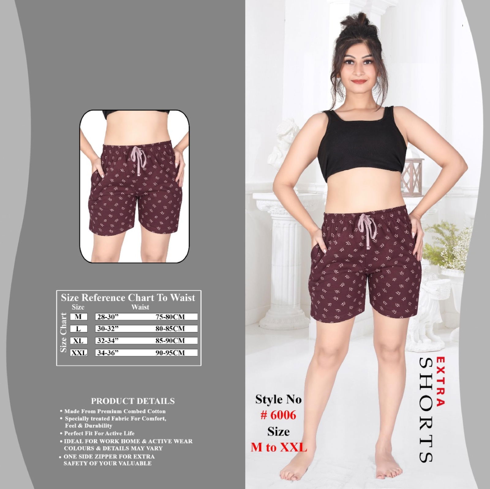 Orange 6006 Night Wear Shorts Cotton Latest Exclusive Comfortable Hosiery With Super Fine Stitching Night Suits Collection 